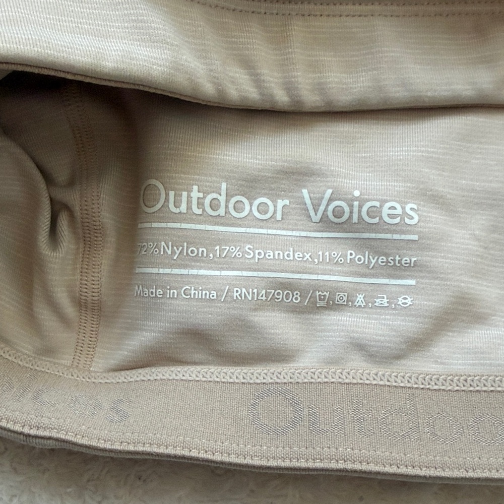 Outdoor Voices Taupe Crop Top - Picture 3 of 4
